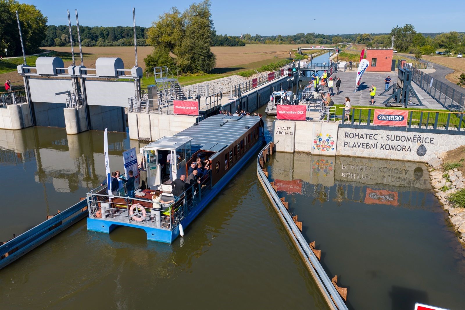 Baťův kanál se prodloužil: Nové možnosti pro turisty i pracovní místa