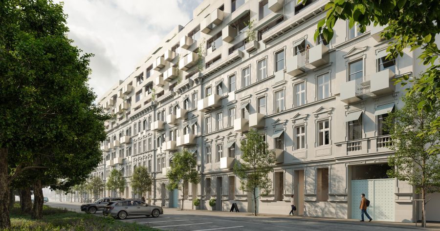Brněnský blok na Křídlovické čeká proměna. Domy 57 a 59 mají nabídnout 66 městských bytů
