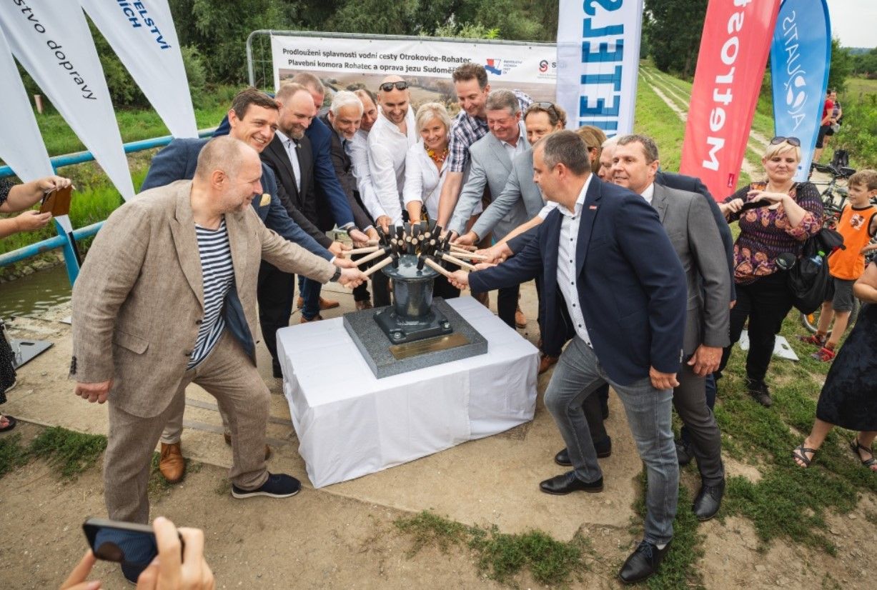 Nová plavební komora na Baťově kanále umožní po vybudování plavbu až do Hodonína