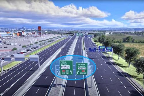 obrázek:Začíná přestavba klíčové křižovatky D1 a D2 u Brna: řidiče čekají dopravní omezení