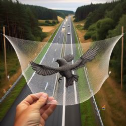 Unikátní průchozí a reflexní bariéra ochrání ptáky u dálnice D55