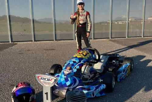 obrázek:Martina Rumlenová získala ROK CUP WINTER TROPHY 2022 v nejobsazenější kategorie Mini ROK