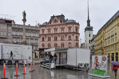 Foto: Očkování na náměstí Svobody nabídnou široké veřejnosti městská část Brno-střed a Společnost Podané ruce