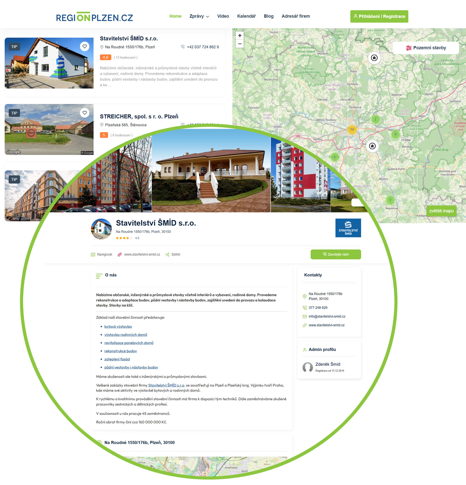 Regionální adresář – ukázka 2