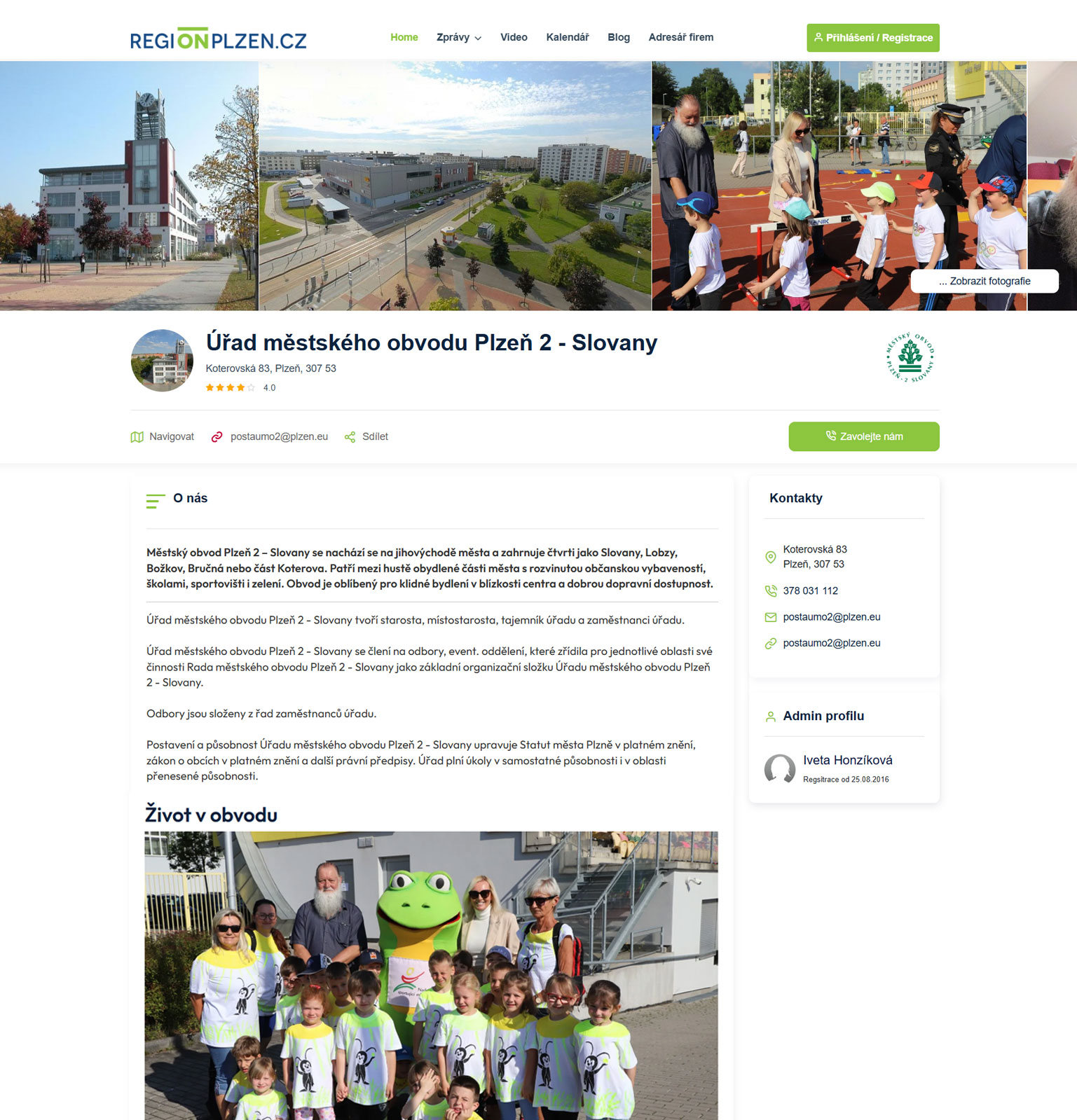 Regionální adresář – ukázka 6